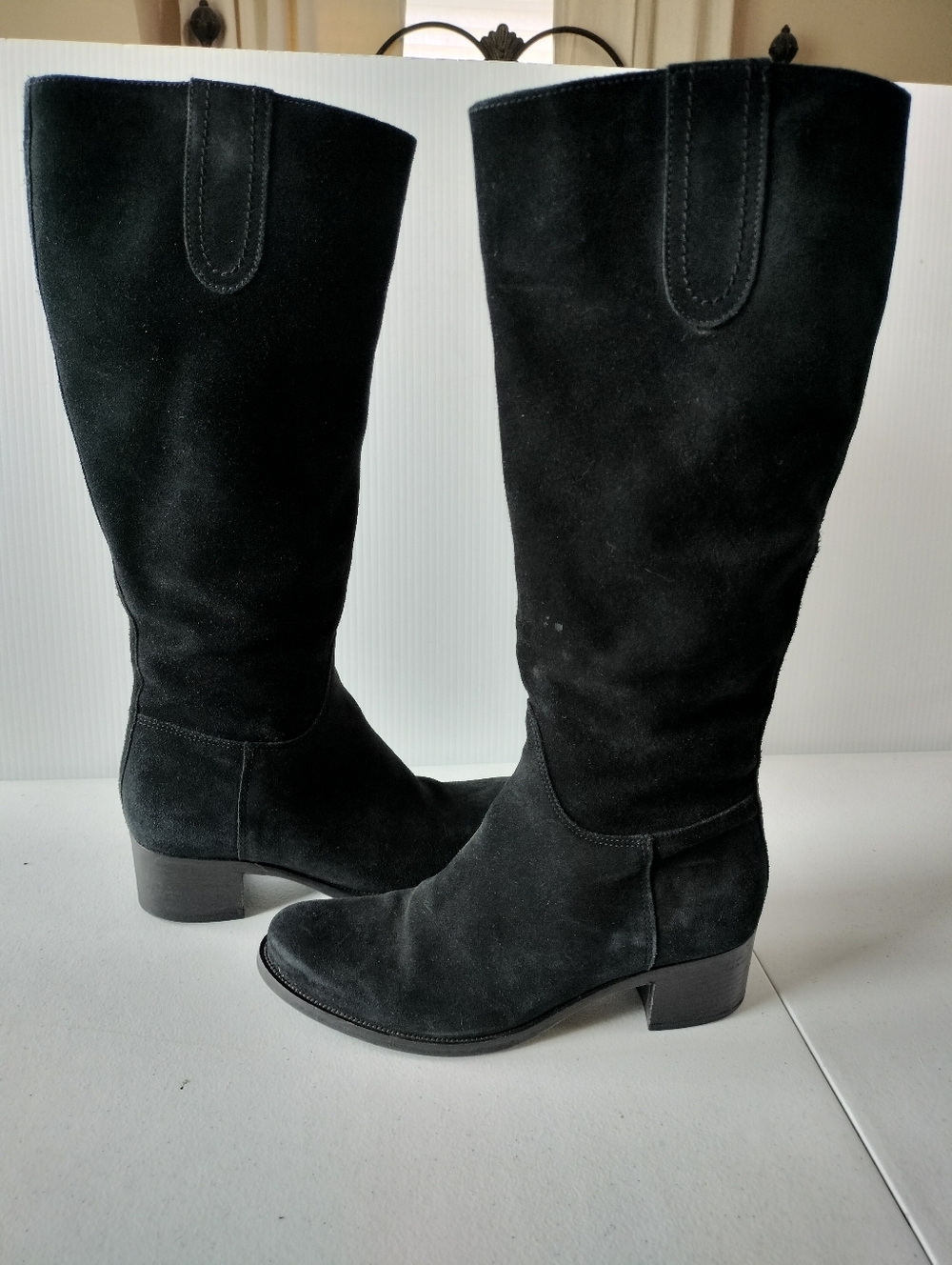 La Canadienne City Dry Jack Waterproof Black Suede Boots 8.5 Equestrian Riding